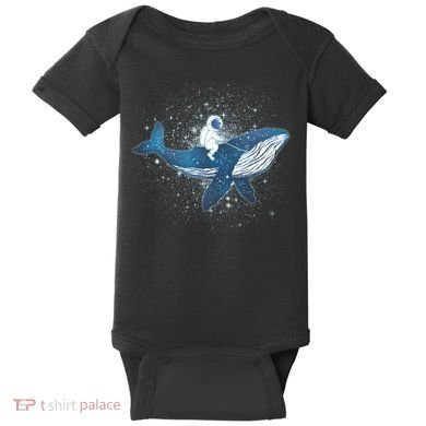 Galaxy Space Astronaut Whale Baby Bodysuit