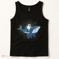 Galaxy Space Astronaut Whale Tank Top thumb 2