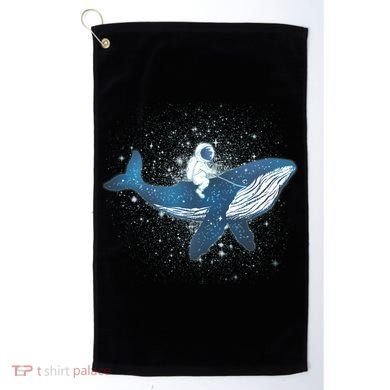 Galaxy Space Astronaut Whale Golf Towel
