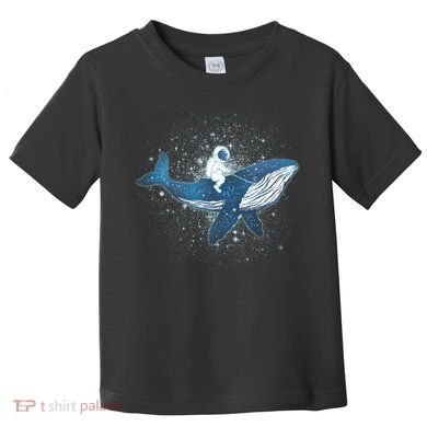 Galaxy Space Astronaut Whale Toddler T-Shirt