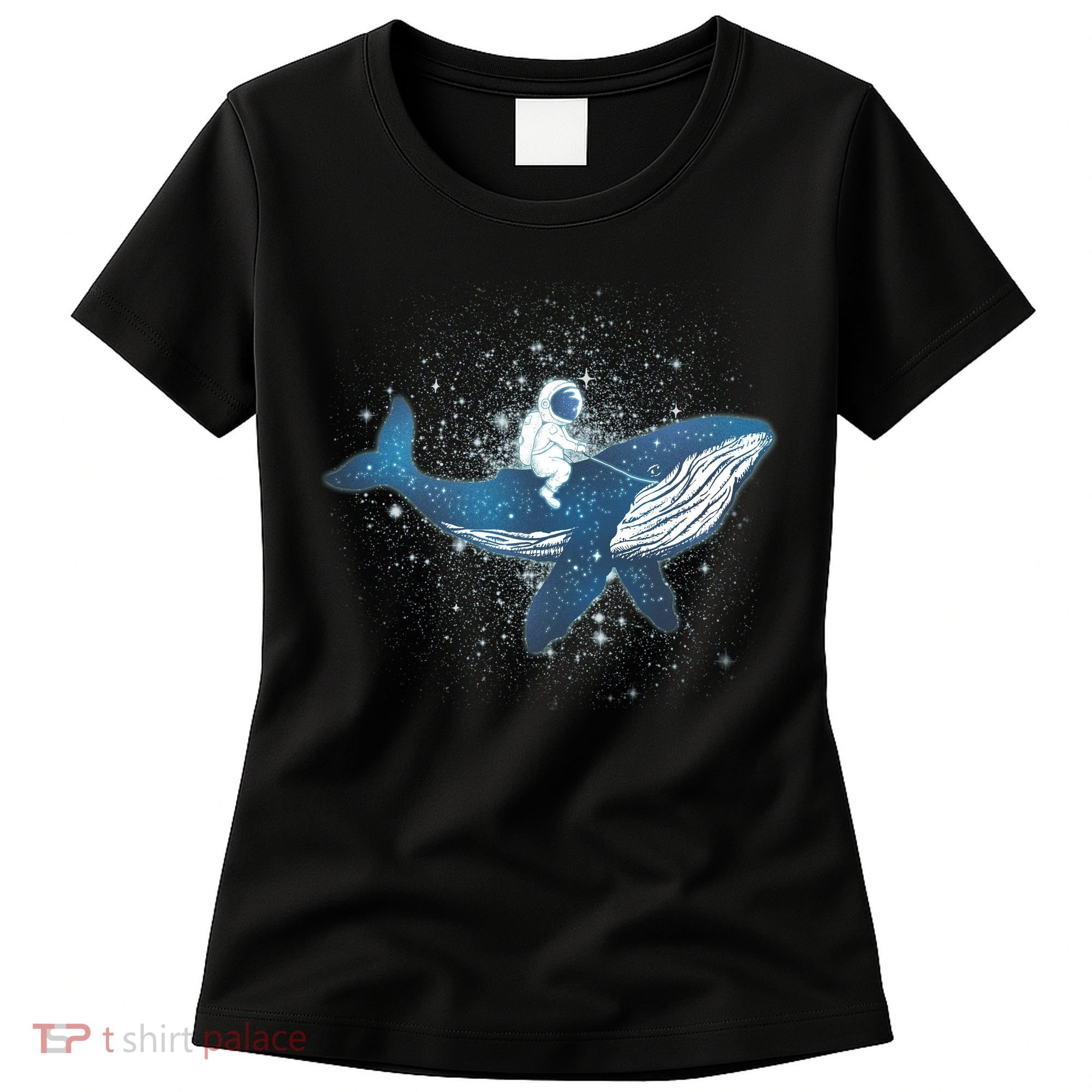 Galaxy Space Astronaut Whale Women's T-Shirt