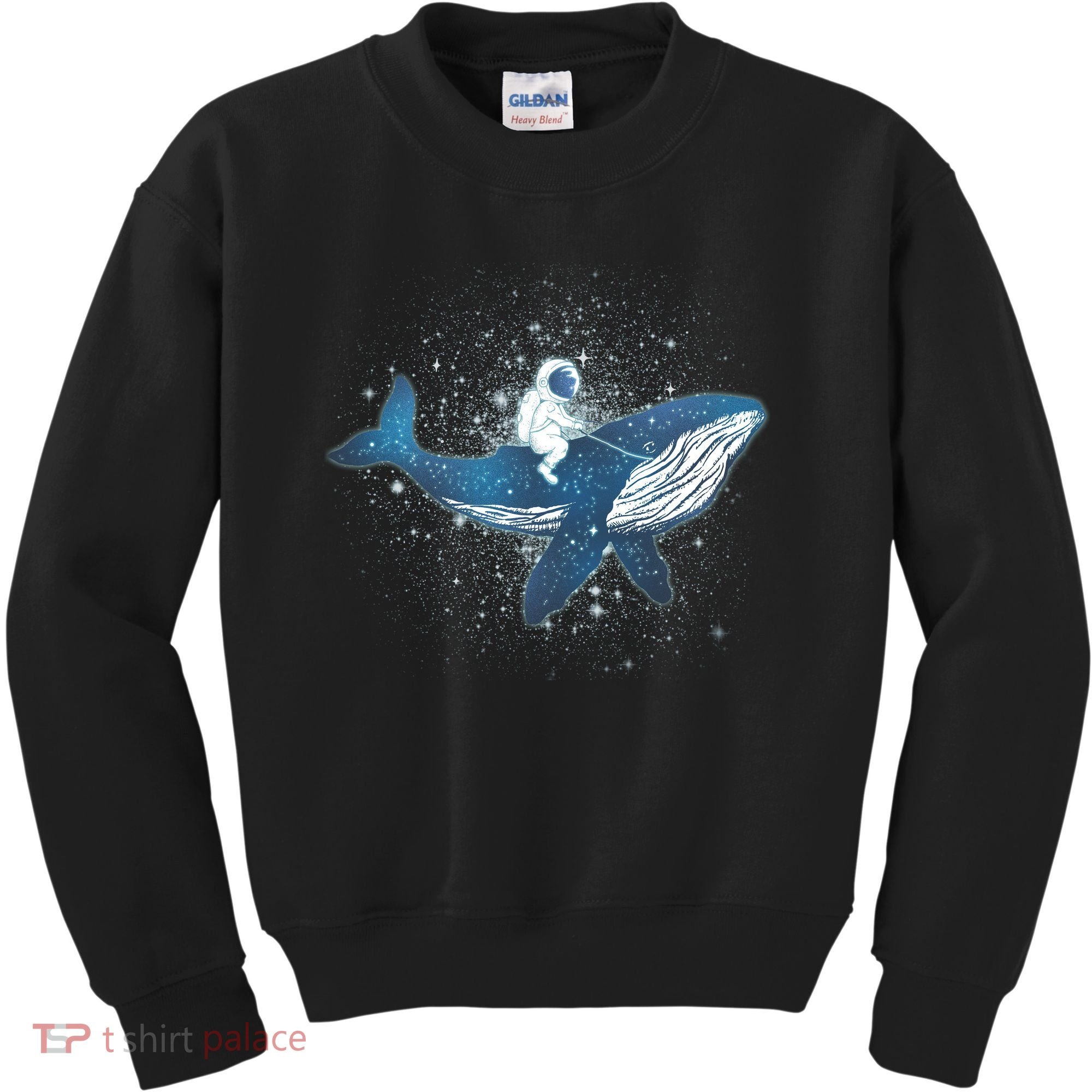 Galaxy Space Astronaut Whale Kids Sweatshirt