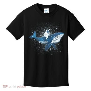 Galaxy Space Astronaut Whale Kids T-Shirt
