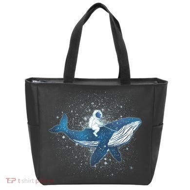 Galaxy Space Astronaut Whale Tote Bag