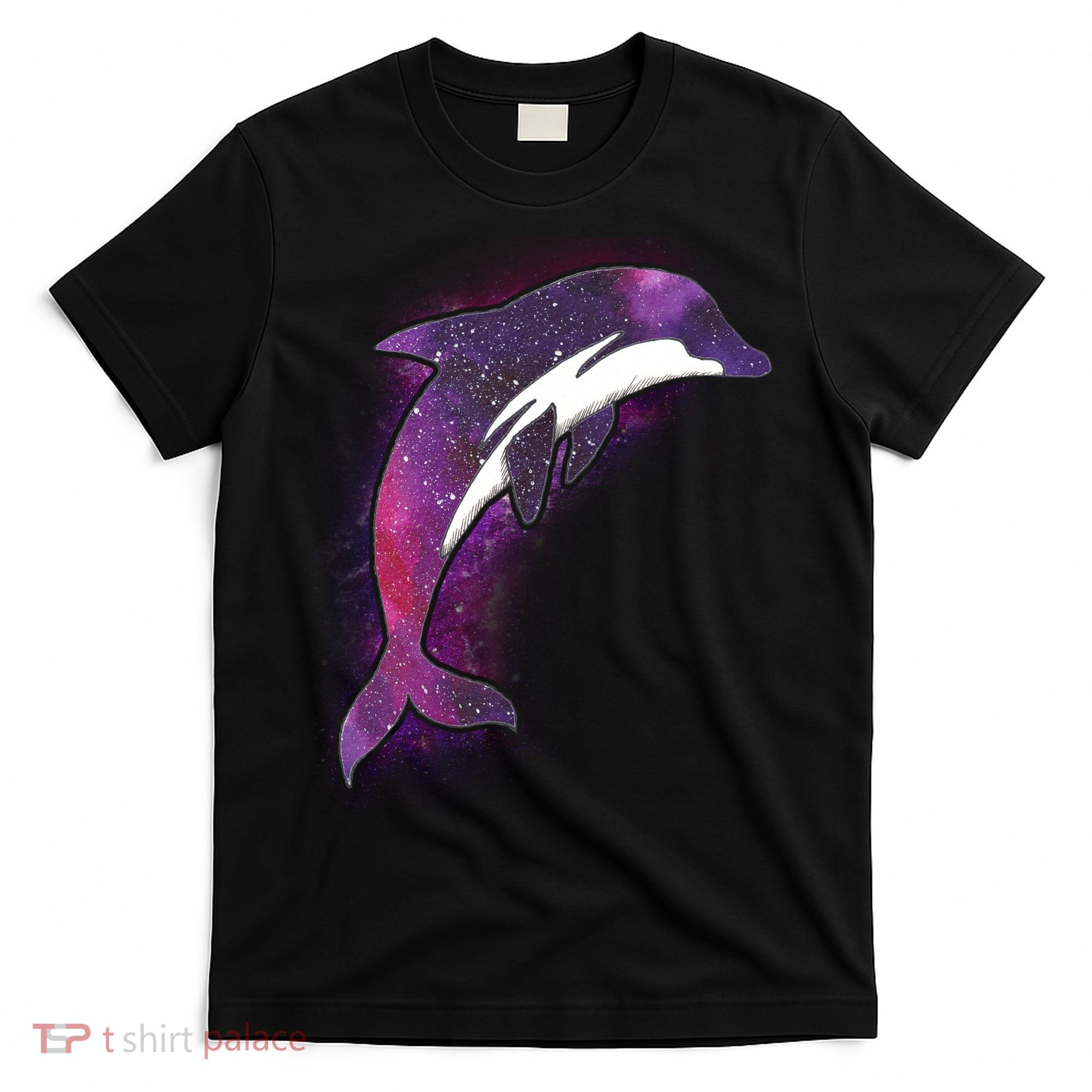 Galaxy Stars Dolphin T-Shirt