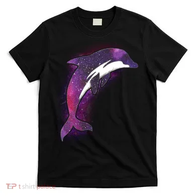 Galaxy Stars Dolphin T-Shirt