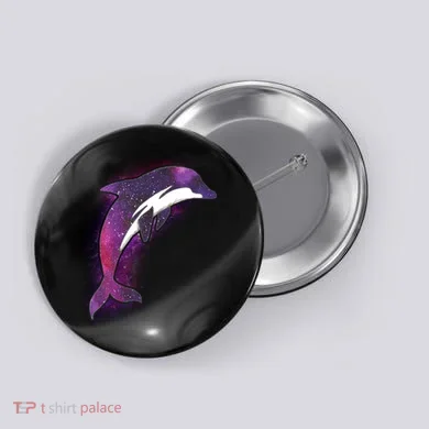 Galaxy Stars Dolphin Button