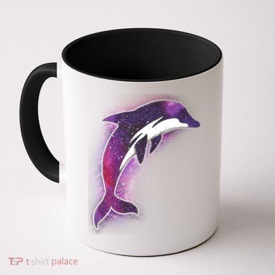 Galaxy Stars Dolphin Coffee Mug
