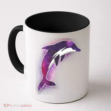 Galaxy Stars Dolphin Coffee Mug