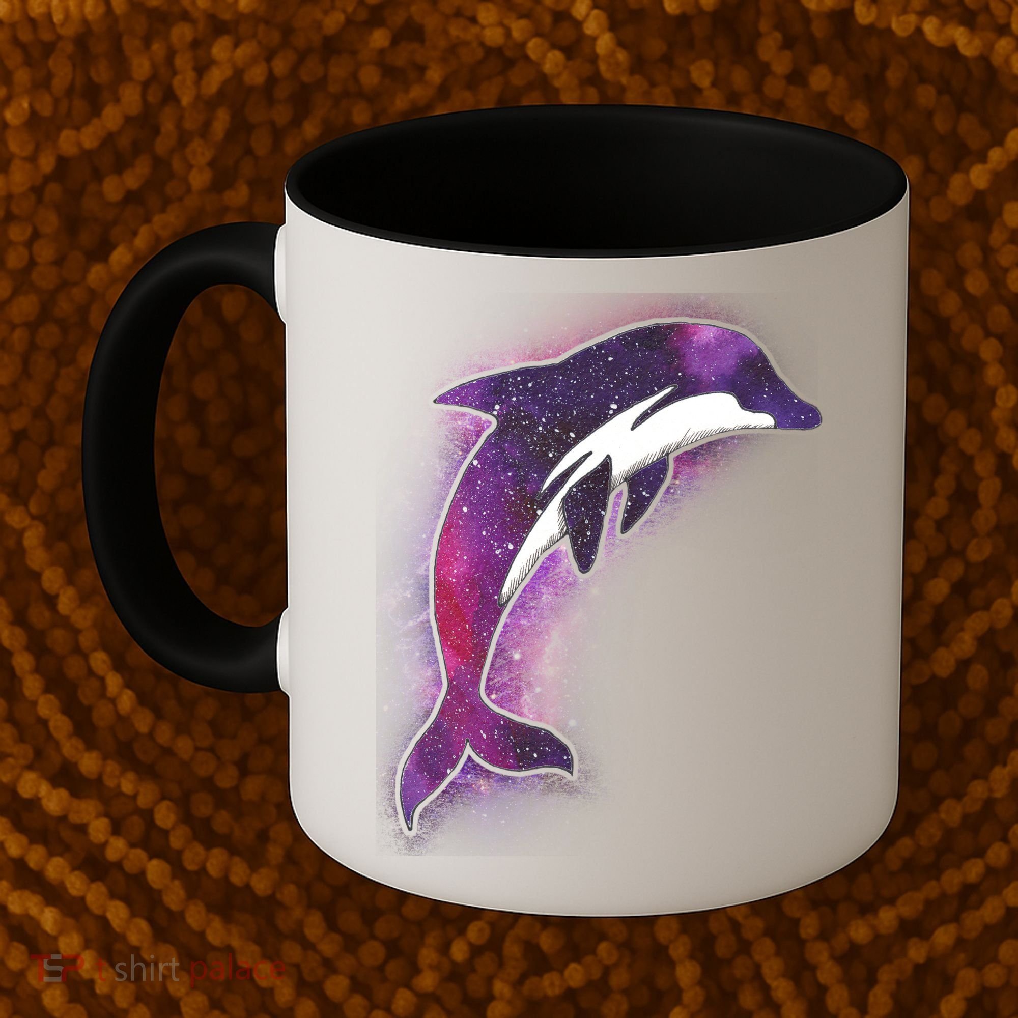 Galaxy Stars Dolphin Coffee Mug
