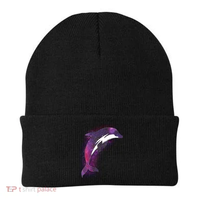 Galaxy Stars Dolphin Beanie