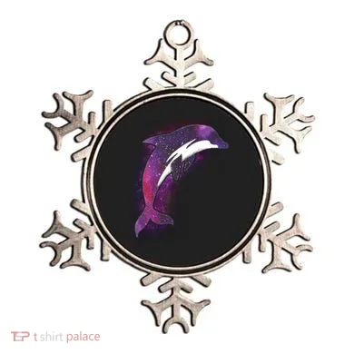 Galaxy Stars Dolphin Ornament