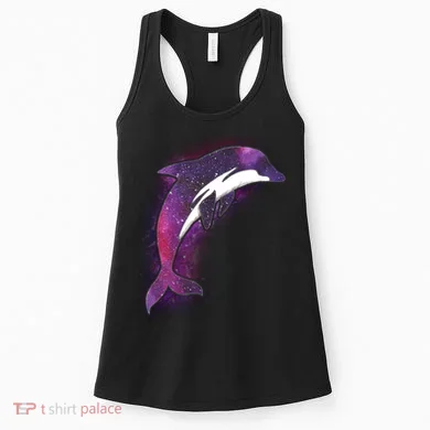Galaxy Stars Dolphin Women's Tank Top