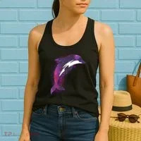 Galaxy Stars Dolphin Women's Tank Top thumb 2