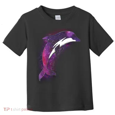 Galaxy Stars Dolphin Toddler T-Shirt