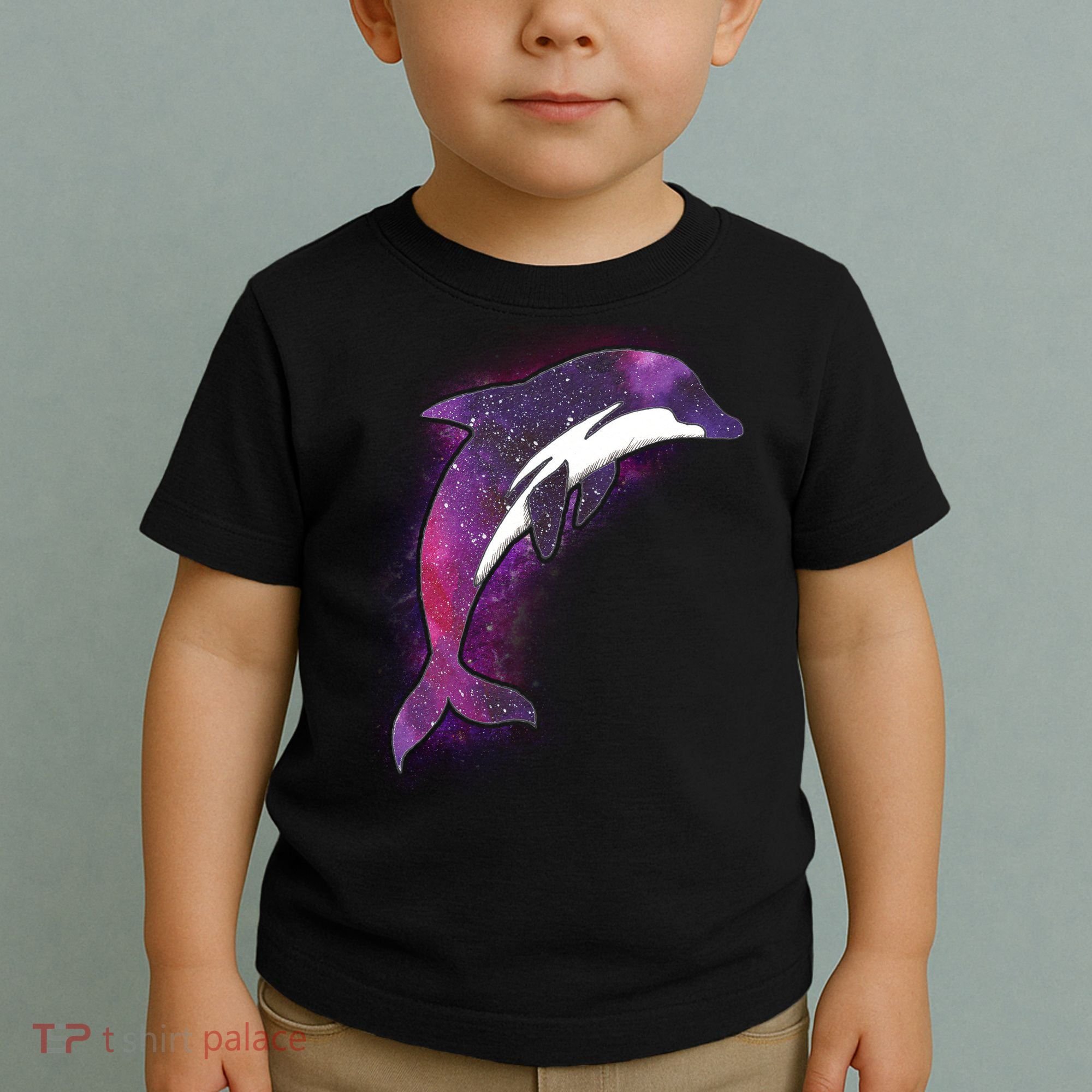 Galaxy Stars Dolphin Toddler T-Shirt