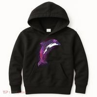Galaxy Stars Dolphin Kids Hoodie thumb 0