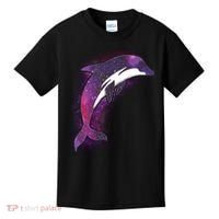 Galaxy Stars Dolphin Kids T-Shirt thumb 0