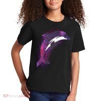 Galaxy Stars Dolphin Kids T-Shirt thumb 2