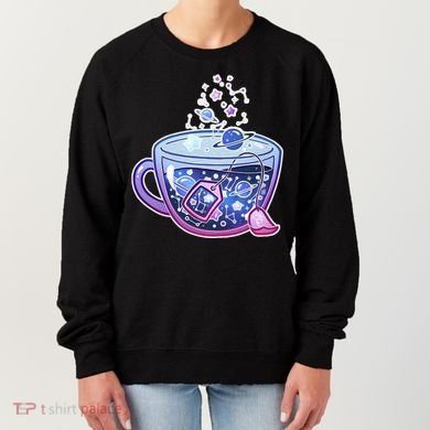 Galaxy Tea Cool Space Graphic Women's Sweatshirt