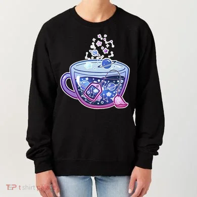 Galaxy Tea Cool Space Graphic Women's Sweatshirt
