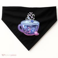 Galaxy Tea Cool Space Graphic USA-Made Doggie Bandana thumb 0
