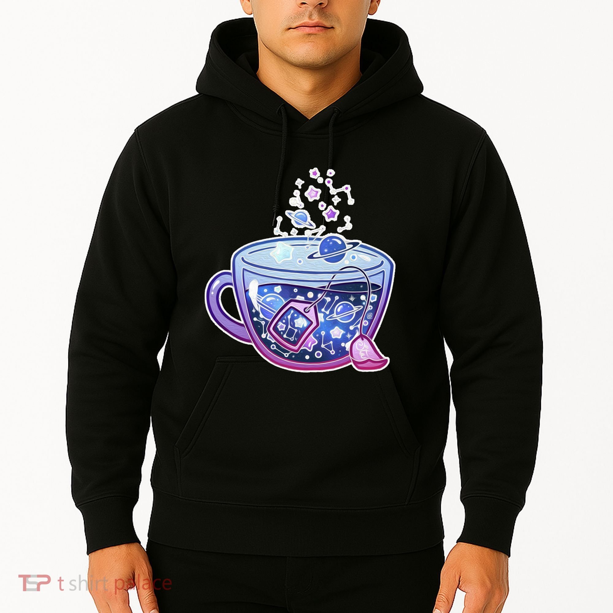Galaxy Tea Cool Space Graphic Hoodie