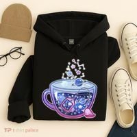 Galaxy Tea Cool Space Graphic Hoodie thumb 4