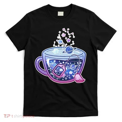 Galaxy Tea Cool Space Graphic T-Shirt