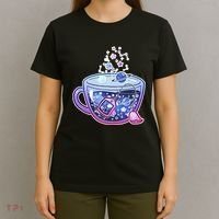 Galaxy Tea Cool Space Graphic T-Shirt thumb 4