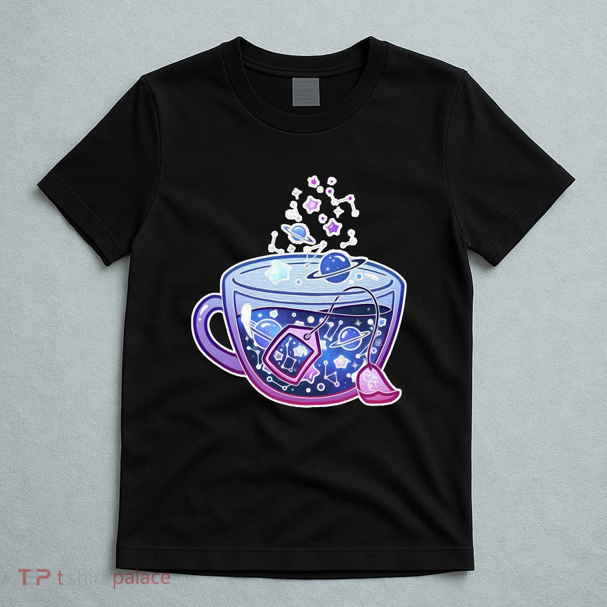 Galaxy Tea Cool Space Graphic T-Shirt