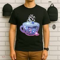 Galaxy Tea Cool Space Graphic T-Shirt thumb 6