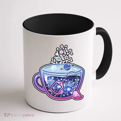 Galaxy Tea Cool Space Graphic Coffee Mug back