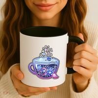 Galaxy Tea Cool Space Graphic Coffee Mug thumb 3