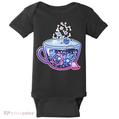 Galaxy Tea Cool Space Graphic Baby Bodysuit