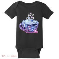 Galaxy Tea Cool Space Graphic Baby Bodysuit thumb 0