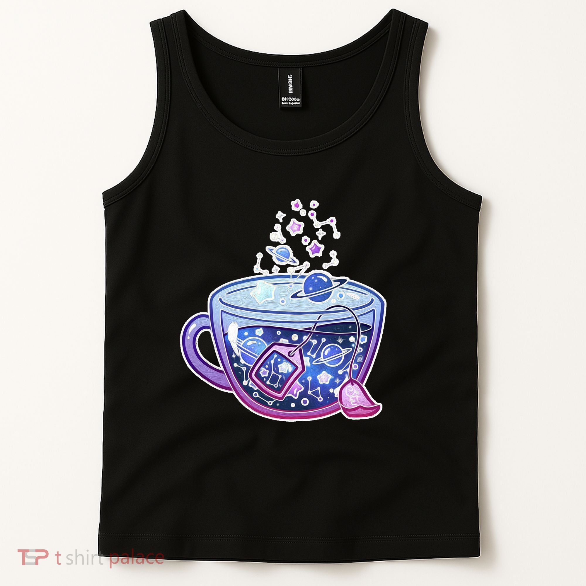 Galaxy Tea Cool Space Graphic Tank Top