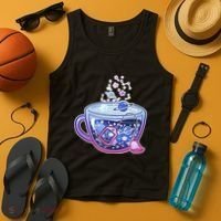 Galaxy Tea Cool Space Graphic Tank Top thumb 4