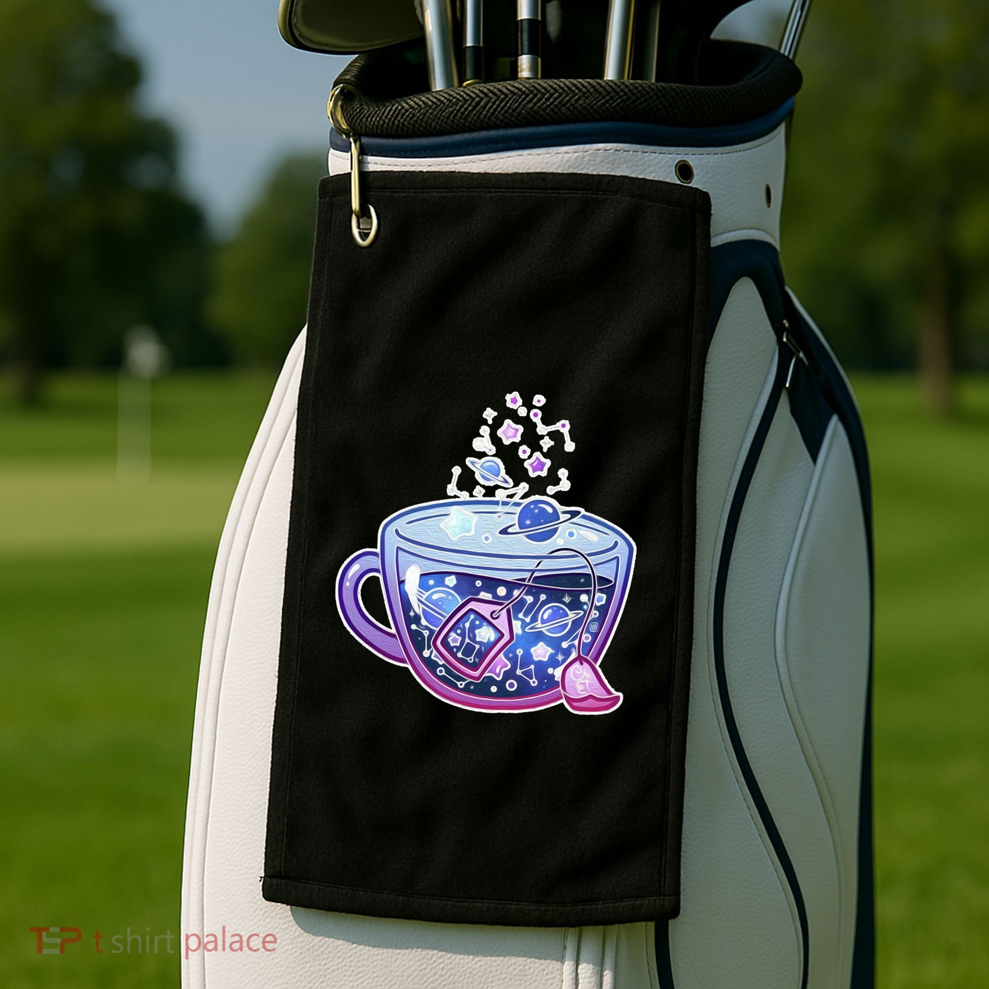 Galaxy Tea Cool Space Graphic Golf Towel