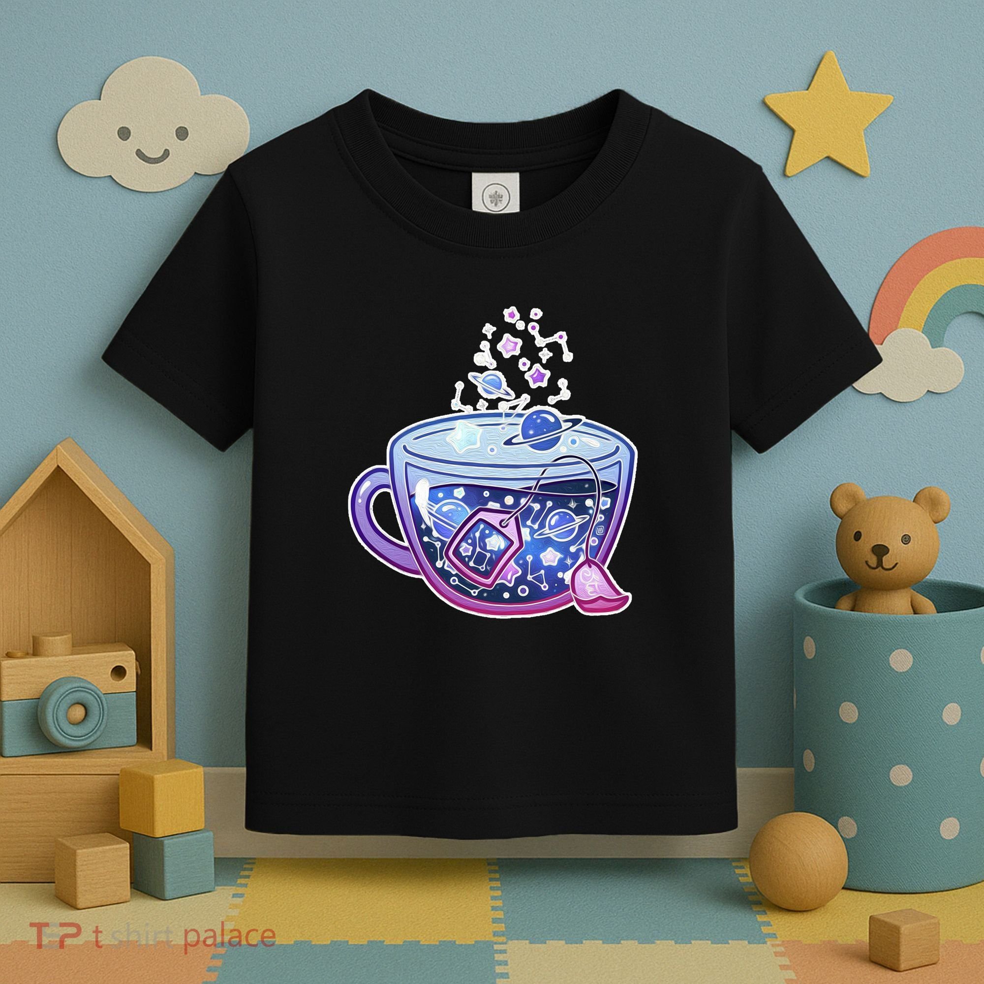 Galaxy Tea Cool Space Graphic Toddler T-Shirt