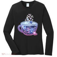 Galaxy Tea Cool Space Graphic Women's Long Sleeve Shirt thumb 0