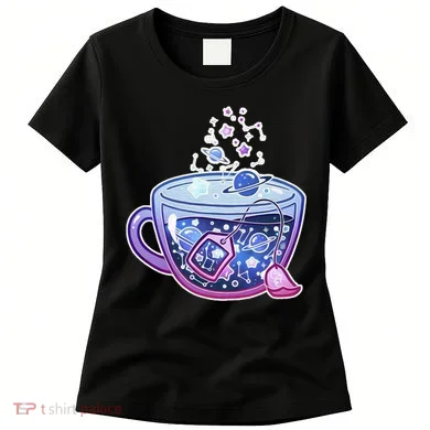 Galaxy Tea Cool Space Graphic Women's T-Shirt
