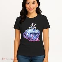 Galaxy Tea Cool Space Graphic Women's T-Shirt thumb 4