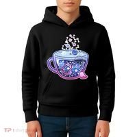 Galaxy Tea Cool Space Graphic Kids Hoodie thumb 4