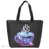 Galaxy Tea Cool Space Graphic Tote Bag thumb 0