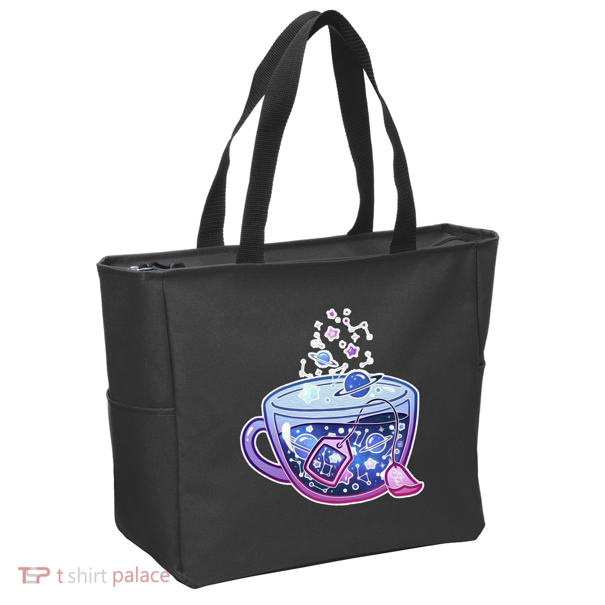 Galaxy Tea Cool Space Graphic Tote Bag