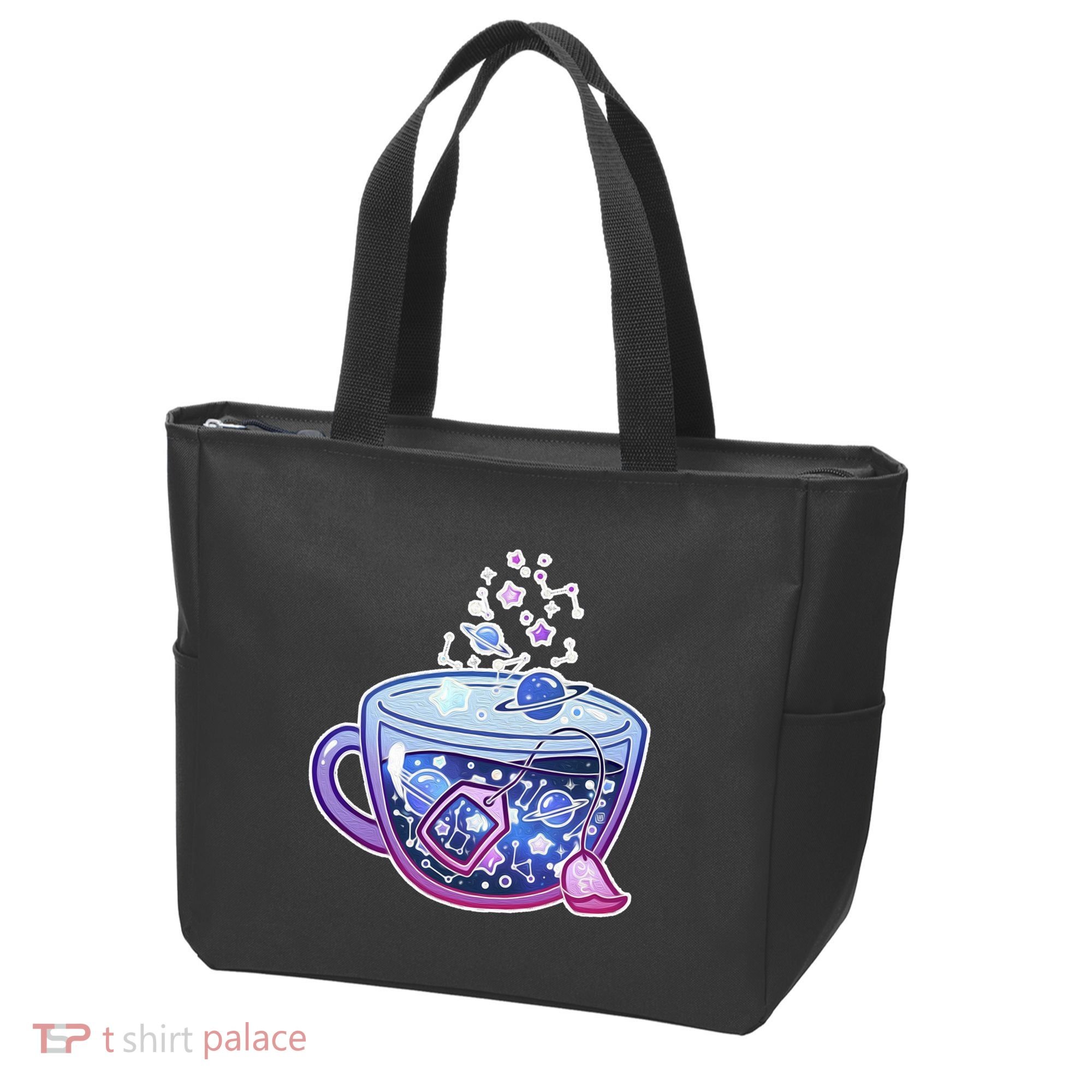 Galaxy Tea Cool Space Graphic Tote Bag