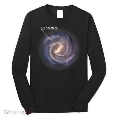 Galaxy Astronomy Milky Way Space SciFi Long Sleeve Shirt