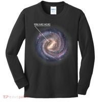Galaxy Astronomy Milky Way Space SciFi Kids Long Sleeve Shirt thumb 0