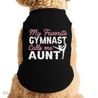 Gymnastics Aunt My Favorite Gymnast Calls Me Aunt Doggie Tank thumb 0